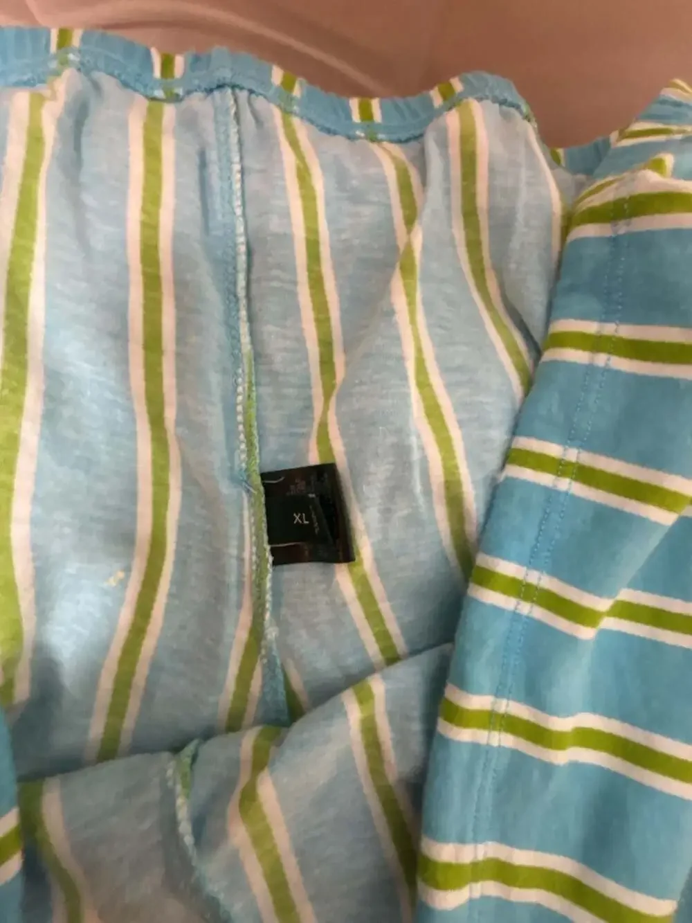 Lauren Ralph Lauren Women's Short Sleeve Button-Down Pajama Set in Blue and Gree